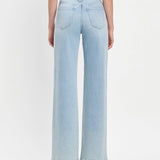Alexa High Rise Full Length Wide Leg Jeans