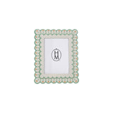 Scalloped Photo Frame with Flowers
