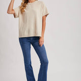 Crew Neck Knit T-shirt