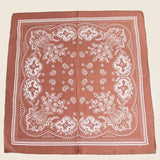 Light Paisley Design Square Bandana Scarf: Multiple Colors