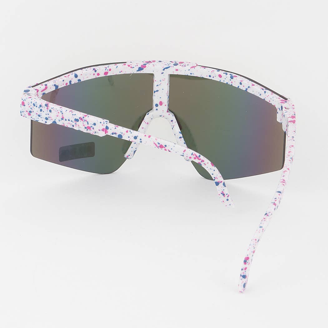 Kids Polycarbonate Splatter Shield Sunglasses: Multicolor