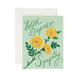 Marigold Sympathy Card
