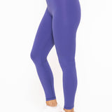 Venice Crossover Waist Leggings | Blue