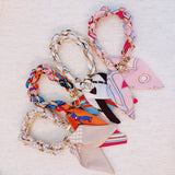 Braided Scarf Chain Phone Lanyard: Equestrian
