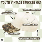 Kids Two Tone Vintage Mallard Duck Cap