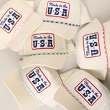 Made in the USA Embroidery Patch Trucker Hat: MULTI