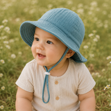 Muslin Baby Bucket Hat: Multiple Colors