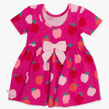 Girls Apple of My Eye Short Sleeve Knit Twirl Dress