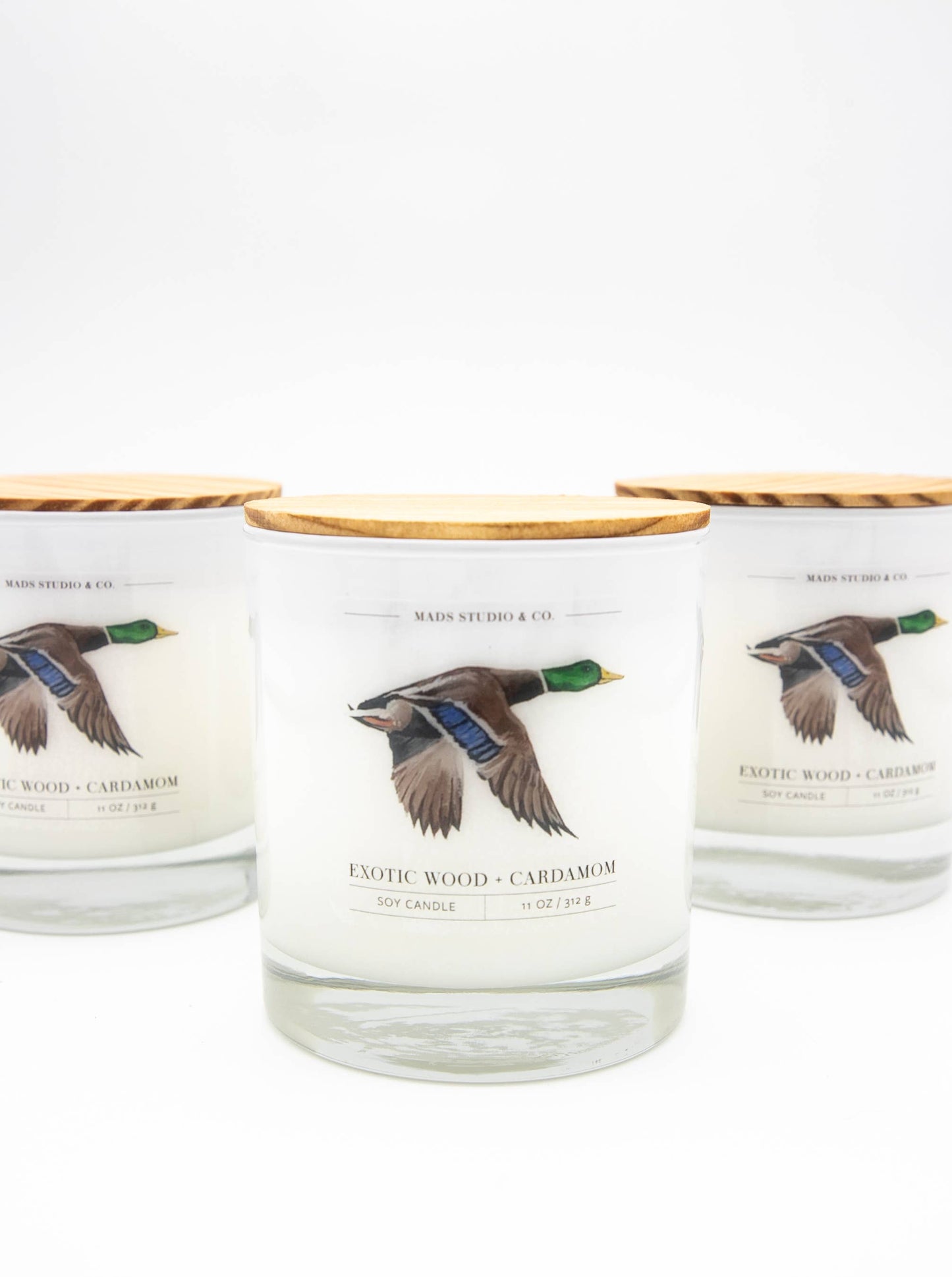 Mallard Exotic Wood & Cardamom Soy Candle – 11 oz