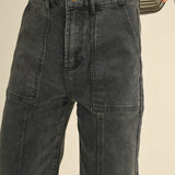 Paneled Stretch Pants | Black