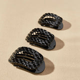 Teleties Flat Round Quilted Hair Clip