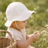 Muslin Baby Bucket Hat: Multiple Colors