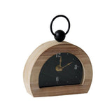 Wood Table Clock with Ring Hook