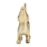 Gold Metal Howling Dog