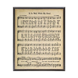 It Is Well With My Soul Hymn Framed Artwork