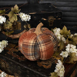 Scottish Check Fabric Pumpkin
