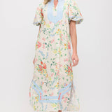 Scalloped Floral Maxi Dress