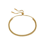 Gold Plated Titanium Steel Adjustable Bracelet