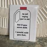 Milk Greeting Card