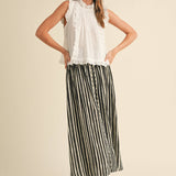 Eyelet Ruffle Trim Blouse