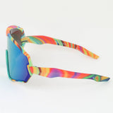 Kids Splatter Paint Shield Sunglasses | Assorted Colors