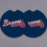 BRAVES Car Coasters Pack of 2