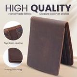 Jack Genuine Leather Wallet for Men with Flap out ID Window
