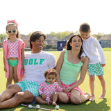 Tee Time Dolphin Hem Swim Trunks