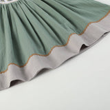 Sage Green Mallard Smocked Bishop Dress