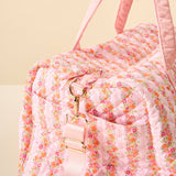 Quilted Weekender Bag | Petal Parade Pink