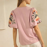 Textured Woven Top | Blush Pink