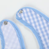 Blue Gingham 'Birthday Boy' Bib