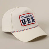 Made in the USA Embroidery Patch Trucker Hat: MULTI