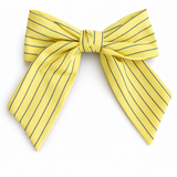 Striped Ribbon Bow Hair Clip
