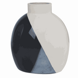 Stoneware White Dipped Vase