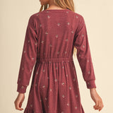 Tween Kids Girls Knit Long Sleeve Dress