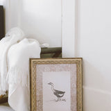 Single Goose Framed Antique Art