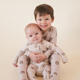 Bamboo 2-Way Convertible Zip Romper - Teddy