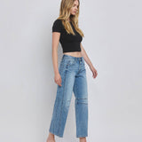 Tingle High Rise Barrel Leg Jeans