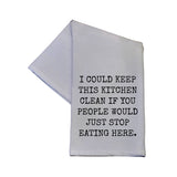 I Could Keep This Kitchen Clean If.. Cotton Hand Towel