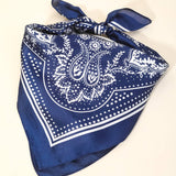 Light Paisley Design Square Bandana Scarf: Multiple Colors