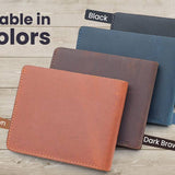 Jack Genuine Leather Wallet for Men with Flap out ID Window