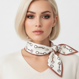 Equestrian Chain Link Border Scarf