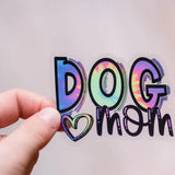 Dog Mom Clear Sticker