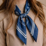 Light Paisley Design Square Bandana Scarf: Multiple Colors