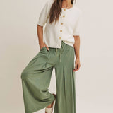 Weekend Coffee Cotton Knit Cardigan in Minimal Silhouette: Ivory