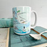 Charleston, South Carolina Map Mugs