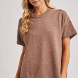 Crew Neck Knit T-shirt