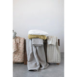 Woven Cotton Jacquard Bed Cover with 2 Standard Shams, Queen, Set of 3