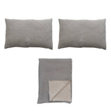 Woven Cotton Jacquard Bed Cover with 2 Standard Shams, Queen, Set of 3